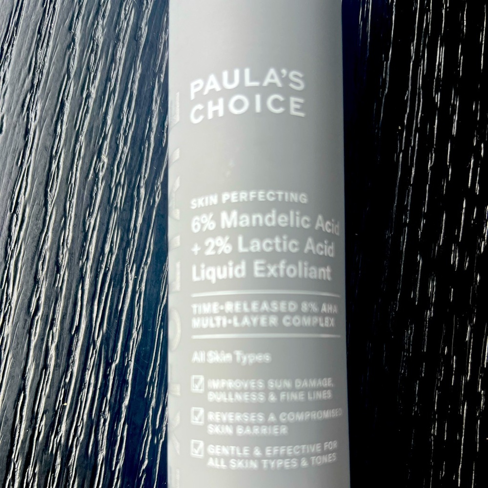 Sealed New Paula’s Choice 6% Mandelic Acid + 2% Lactic Acid Liquid Exfoliant.